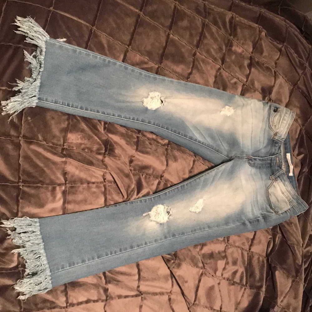 Fringe jeans